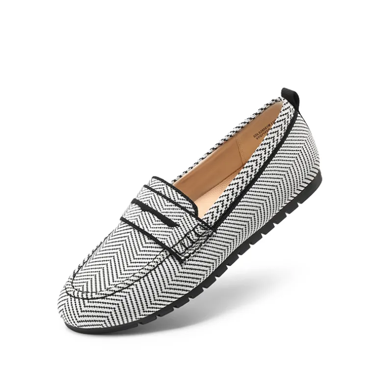 Ascenelle All-day Comfort Fashionable Slip-on Loafers Knit Edition