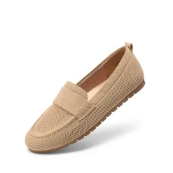 Ascenelle All-day Comfort Fashionable Slip-on Loafers Knit Edition