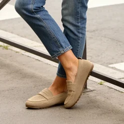 Ascenelle All-day Comfort Fashionable Slip-on Loafers Knit Edition