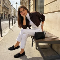 Ascenelle All-day Comfort Fashionable Slip-on Loafers Knit Edition