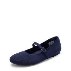 Ascenelle Breathable Arch Support Strap Flats Knit Edition