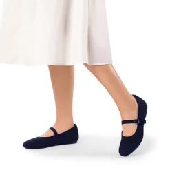 Ascenelle Breathable Arch Support Strap Flats Knit Edition
