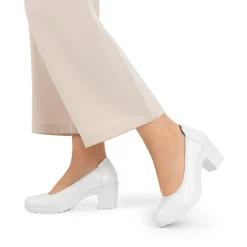 Ascenelle Chunky Low Block Heel Pumps - Edena