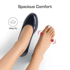 Ascenelle Chunky Low Block Heel Pumps - Edena