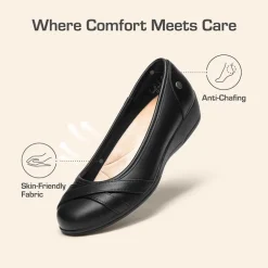 Ascenelle Comfortable Arch Support Fashion Flats