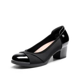 Ascenelle Comfortable Low-Heel Memory Foam Pumps