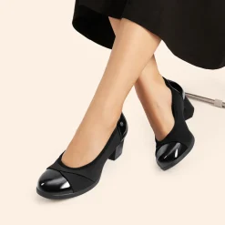 Ascenelle Comfortable Low-Heel Memory Foam Pumps
