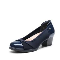 Ascenelle Comfortable Low-Heel Memory Foam Pumps