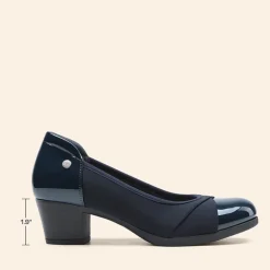 Ascenelle Comfortable Low-Heel Memory Foam Pumps
