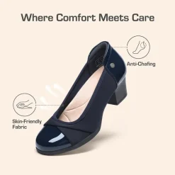 Ascenelle Comfortable Low-Heel Memory Foam Pumps