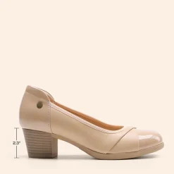 Ascenelle Comfortable Low-Heel Memory Foam Pumps