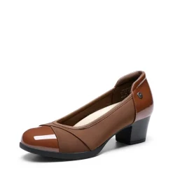 Ascenelle Comfortable Low-Heel Memory Foam Pumps