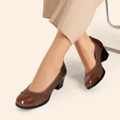 Ascenelle Comfortable Low-Heel Memory Foam Pumps