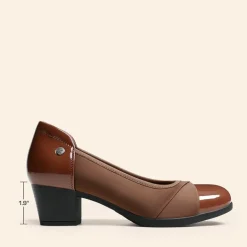 Ascenelle Comfortable Low-Heel Memory Foam Pumps