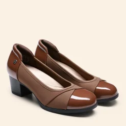 Ascenelle Comfortable Low-Heel Memory Foam Pumps