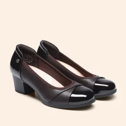 Ascenelle Comfortable Low-Heel Memory Foam Pumps