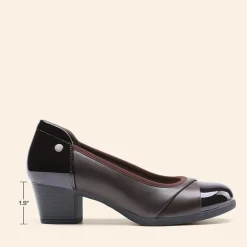 Ascenelle Comfortable Low-Heel Memory Foam Pumps