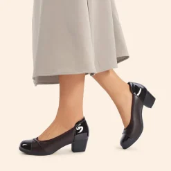 Ascenelle Comfortable Low-Heel Memory Foam Pumps