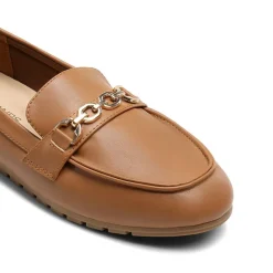 Ascenelle Comfortable Metallic Slip On Loafers