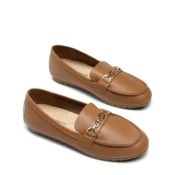 Ascenelle Comfortable Metallic Slip On Loafers