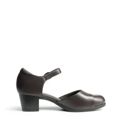 Ascenelle Comfortable Strap Low Block Heel Pumps