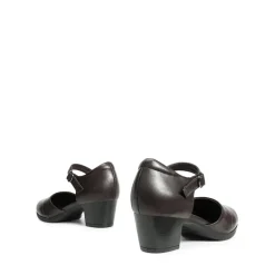 Ascenelle Comfortable Strap Low Block Heel Pumps