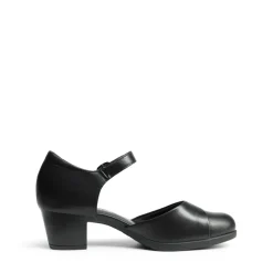 Ascenelle Comfortable Strap Low Block Heel Pumps