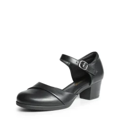 Ascenelle Comfortable Strap Low Block Heel Pumps