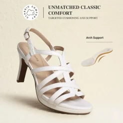 Ascenelle Comfort Platform Stiletto Heel Dress Sandals