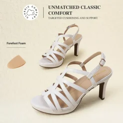 Ascenelle Comfort Platform Stiletto Heel Dress Sandals