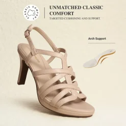 Ascenelle Comfort Platform Stiletto Heel Dress Sandals