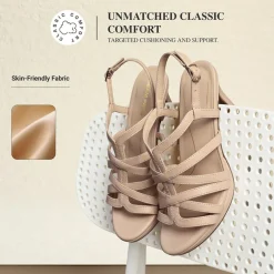 Ascenelle Comfort Platform Stiletto Heel Dress Sandals