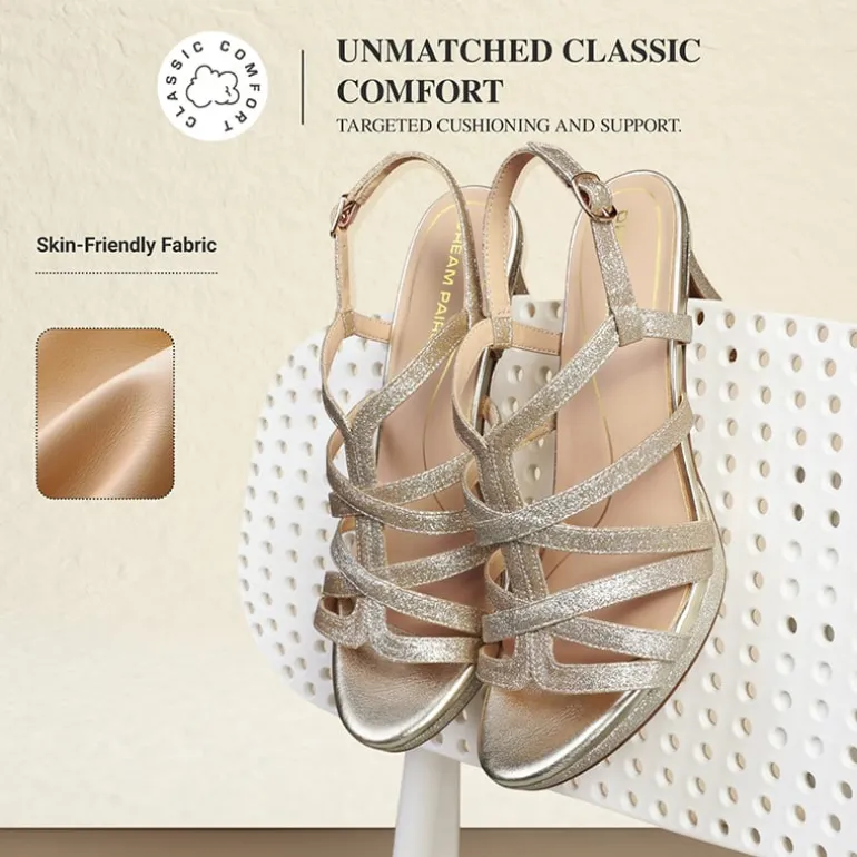 Ascenelle Comfort Platform Stiletto Heel Dress Sandals
