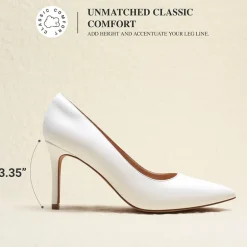 Ascenelle Comfy Pointed Toe Stiletto Heel Chic Pumps
