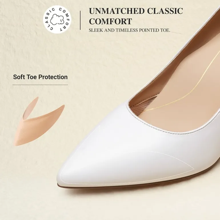 Ascenelle Comfy Pointed Toe Stiletto Heel Chic Pumps