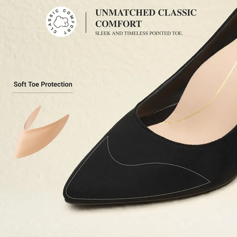 Ascenelle Comfy Pointed Toe Stiletto Heel Chic Pumps