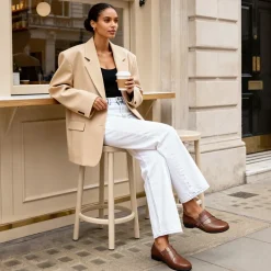 Ascenelle Ergonomic Slip-On Vegan Leather Flats