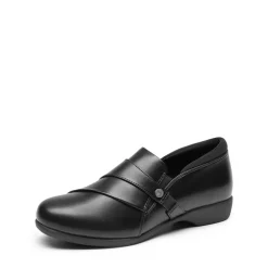 Ascenelle Ergonomic Slip-On Vegan Leather Flats