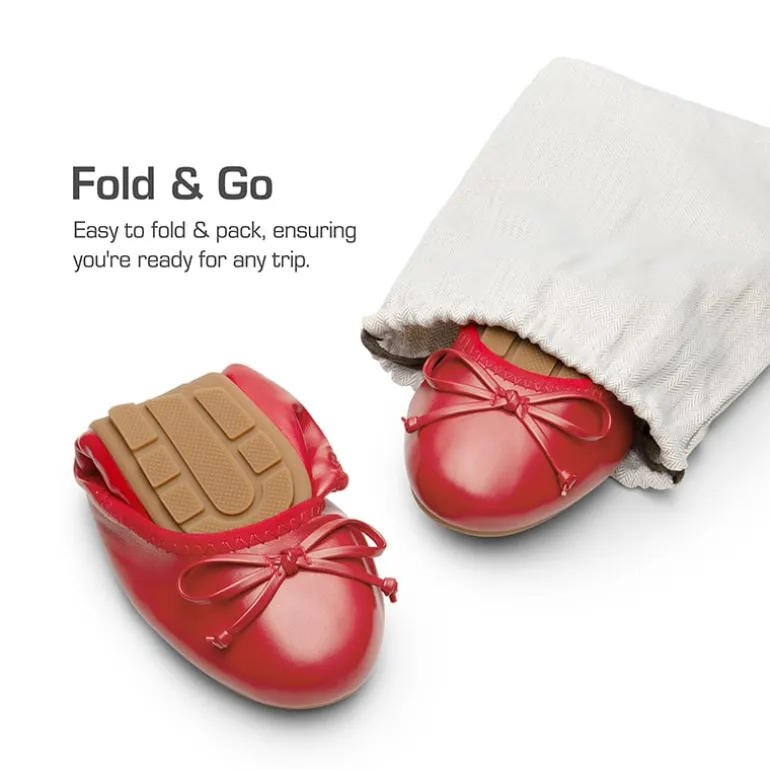 Ascenelle Foldable Bowknot Lightweight Ballet Flats