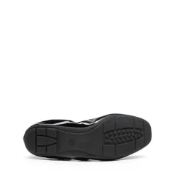 Ascenelle Foldable Square Toe Bow Ballet Flats