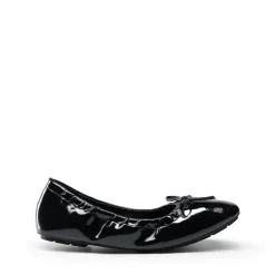 Ascenelle Foldable Square Toe Bow Ballet Flats