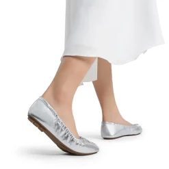Ascenelle Foldable Square Toe Bow Ballet Flats