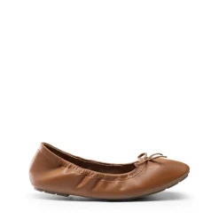 Ascenelle Foldable Square Toe Bow Ballet Flats