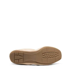 Ascenelle Foldable Square Toe Bow Ballet Flats