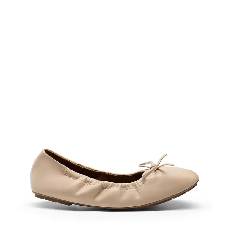 Ascenelle Foldable Square Toe Bow Ballet Flats