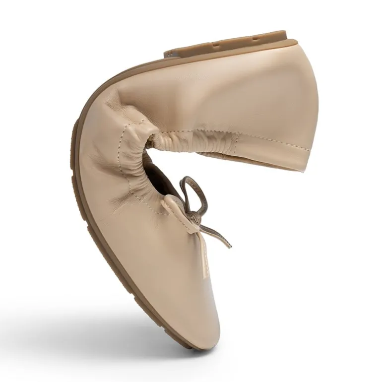 Ascenelle Foldable Square Toe Bow Ballet Flats