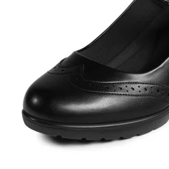 Ascenelle Mary Jane Chunky Heel Pumps - [Morgan]