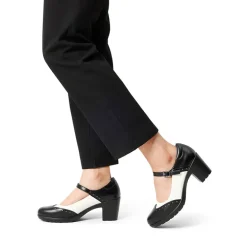 Ascenelle Mary Jane Chunky Heel Pumps - [Morgan]