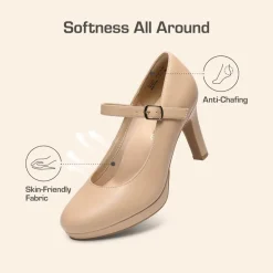Ascenelle Mary Jane Platform Pumps - [Josephine]