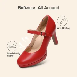 Ascenelle Mary Jane Platform Pumps - [Josephine]